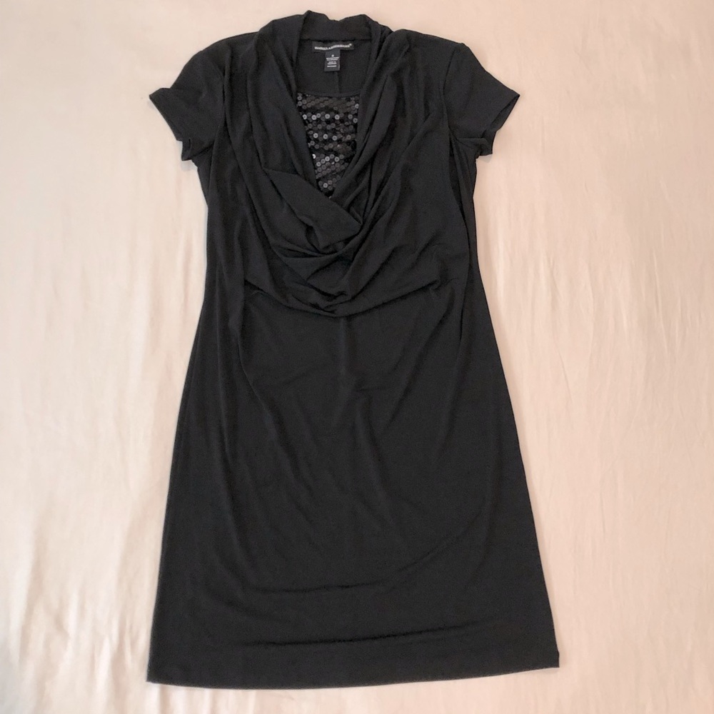 Isabella Rodriquez Black Cowl Neck Dress